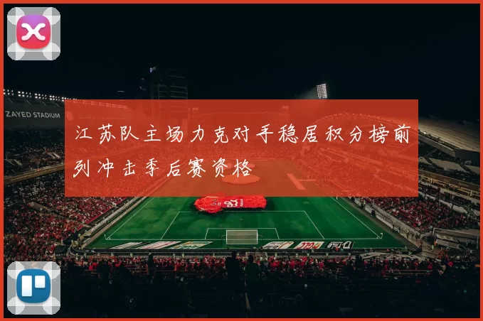 江苏队主场力克对手稳居积分榜前列冲击季后赛资格